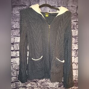 Cabelas Cable Knit Zipup sz Small